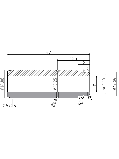 POL-PR-MER29M Valve guides (8/14.08x42mm), id: 2026 - 2/2