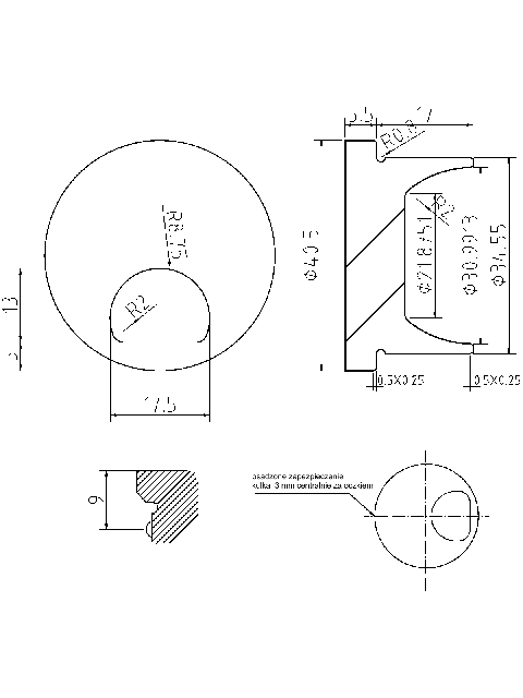 POL-KO-OP31NA Pre-combustion chambers (40.50/34.55x5.50mm), id: 3107 - 2/2