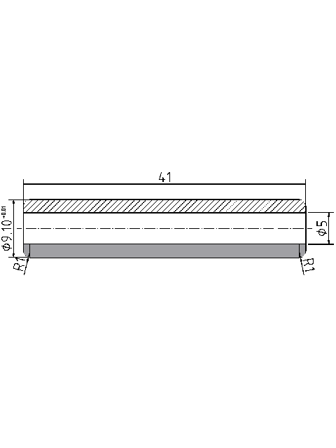 POL-PR-CI05M Valve guides (5/9.10x41mm), id: 2022 - 2/2