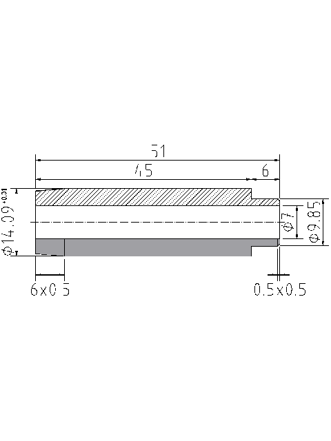 POL-PR-FIA09Z Valve guides (7/14.09x51mm), id: 1002 - 2/2