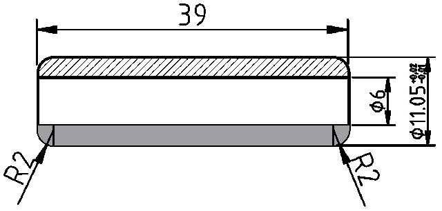 POL-PR-FO04Z Valve guides (6/11.05x39mm), id: 12057 - 2/2