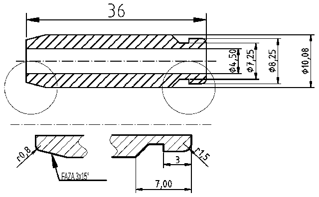 POL-PR-YM05Z Valve guides (4.5/10.08x36.0mm), id: 11520 - 2/2