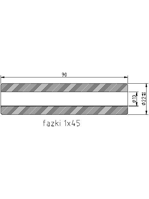 POL-PR-TU05Z Valve guides (10/22x90mm), id: 10974 - 2/2