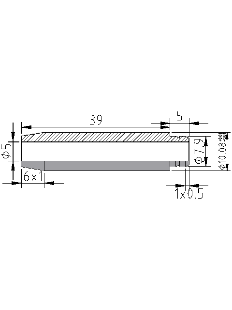 POL-PR-FI24Z Prowadnice zaworowe (5/10.08x44mm), id: 1029 - 2/2