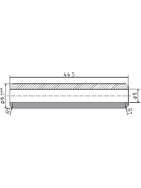 POL-PR-CI04 Valve guides (5/9.10x44.5mm), id: 6482 - 2/2