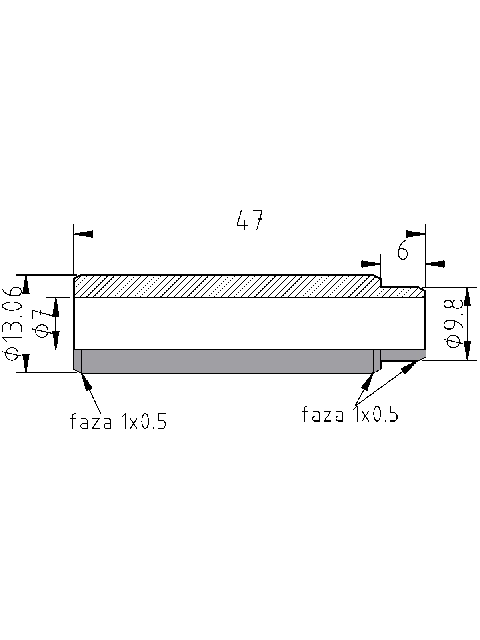 POL-PR-PE02 Valve guides (7/13.06x47mm), id: 1087 - 2/2