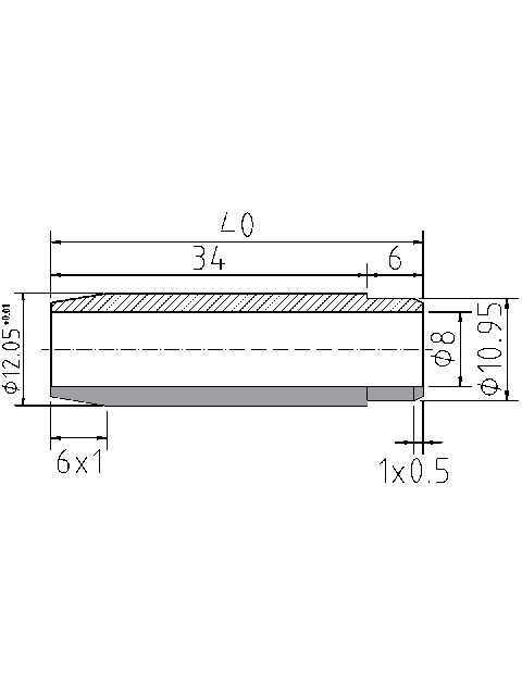 POL-PR-FIA10Z Valve guides (8/12.05x40mm), id: 955 - 2/2