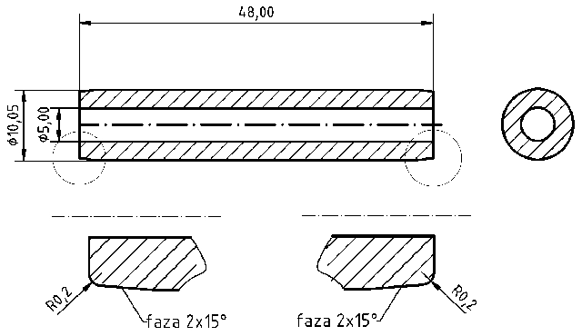 POL-PR-BM03 Prowadnice zaworowe (5/10.05x48mm), id: 9523 - 2/2
