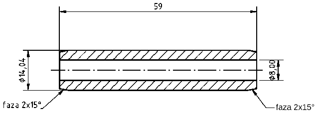POL-PR-FI16Z Prowadnice zaworowe (8/14.05x59mm), id: 1026 - 2/2