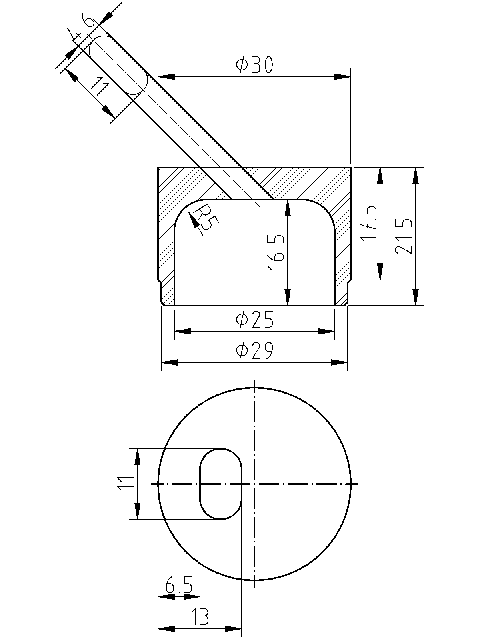 POL-KO-MI20NO Pre-combustion chambers (30.00/21.50x30.00mm), id: 1222 - 2/2