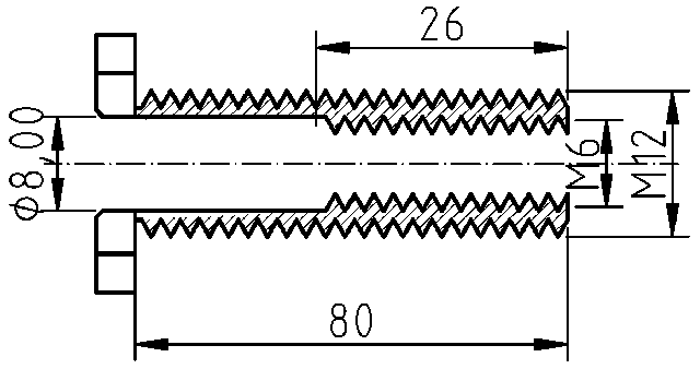 POL-TG-MR01 Threaded sleeves (12/6x80mm), id: 9627 - 2/2