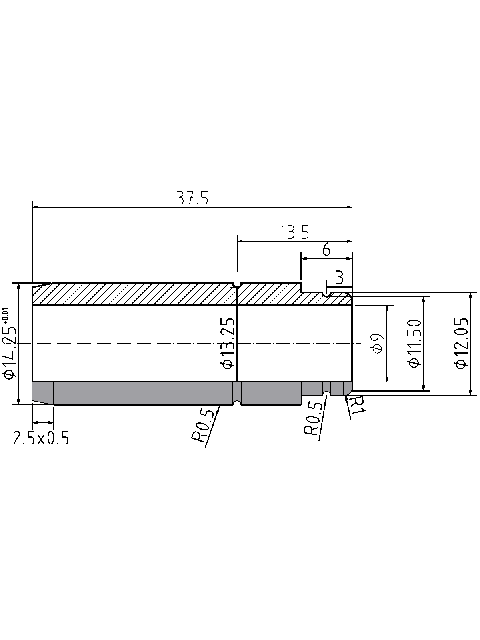 POL-PR-MER30Z Valve guides (9/14.25x37.5mm), id: 933 - 2/2