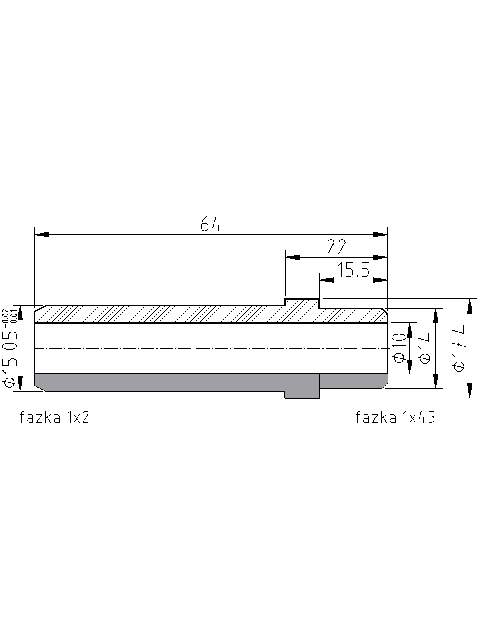 POL-PR-UR03 Valve guides (10/15.05x64mm), id: 11179 - 2/2
