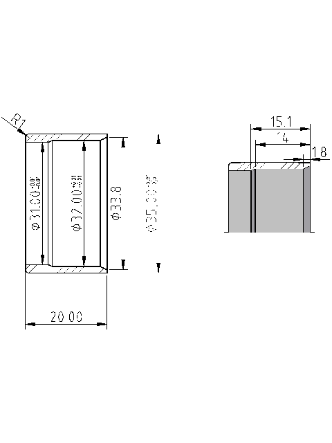 POL-TP-VW03 Tuleje naprawcze (35/32x20mm), id: 8579 - 2/2