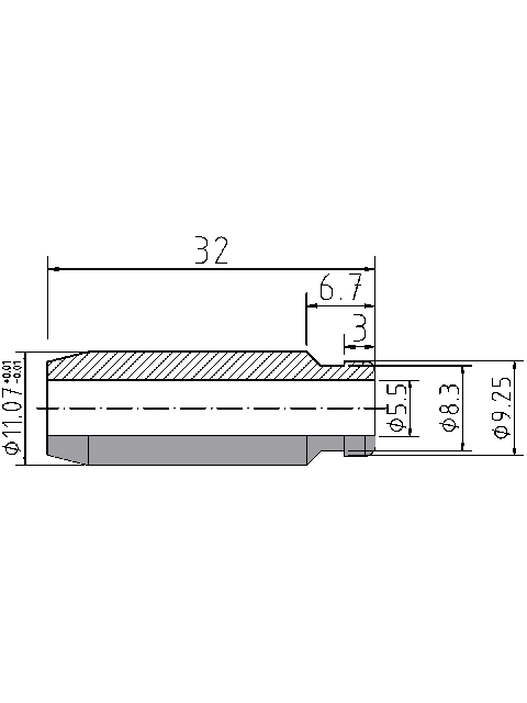 POL-PR-SU09Z Valve guides (5.5/11.07x32mm), id: 1071 - 2/2