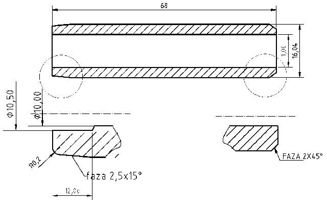 POL-PR-UR05 Valve guides (10/16.04x68mm), id: 9194 - 2/2