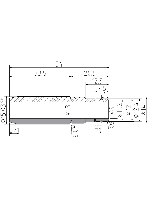 POL-PR-MER08M Valve guides (9/15.03x54mm), id: 6780 - 2/2