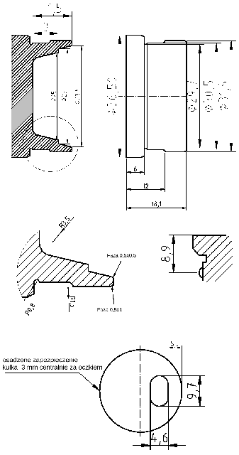 POL-KO-NI33NA Pre-combustion chambers (36.50/31.85x6.00mm), id: 3099 - 2/2