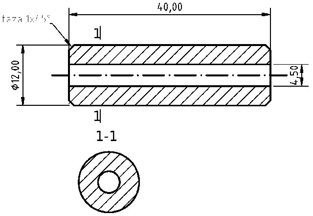 POL-PR-TU06Z Valve guides (4.50/12x40mm), id: 9499 - 2/2