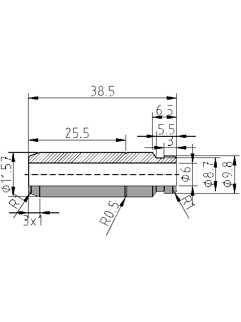 POL-PR-YM02Z Valve guides (6/11.57x38.5mm), id: 13472 - 2/2