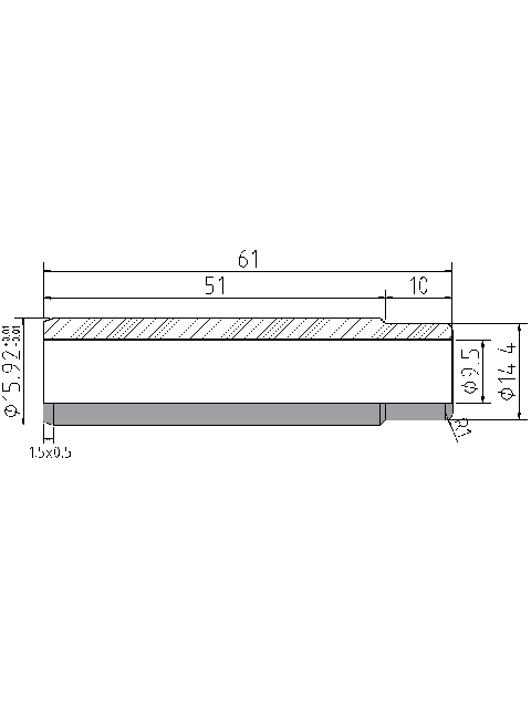 POL-PR-PR03Z Valve guides (9.5/15.92x61mm), id: 927 - 2/2