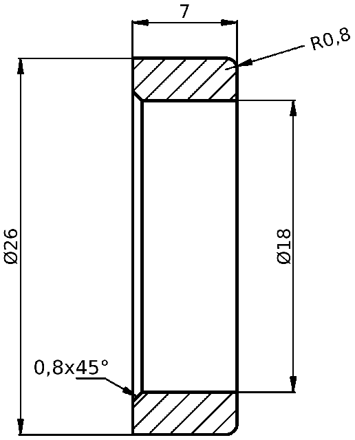 POL-GN-TU0101 Valve seats (26/18x7mm), id: 2756 - 2/2