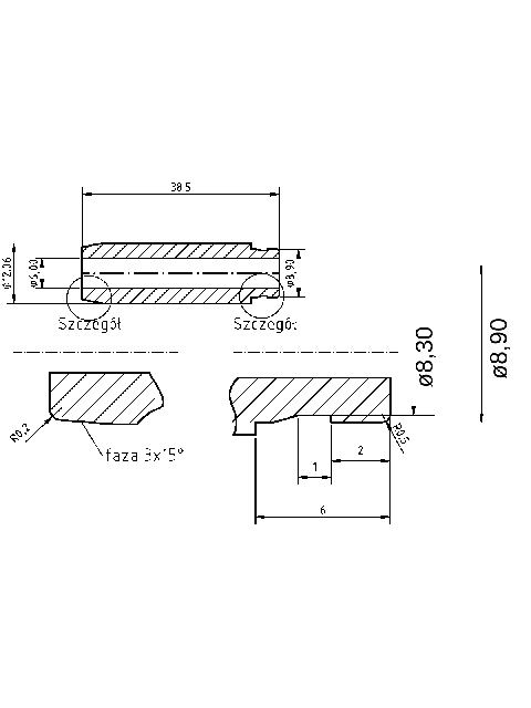 POL-PR-VW14M Valve guides (6/12.07x38.5mm), id: 1312 - 2/2