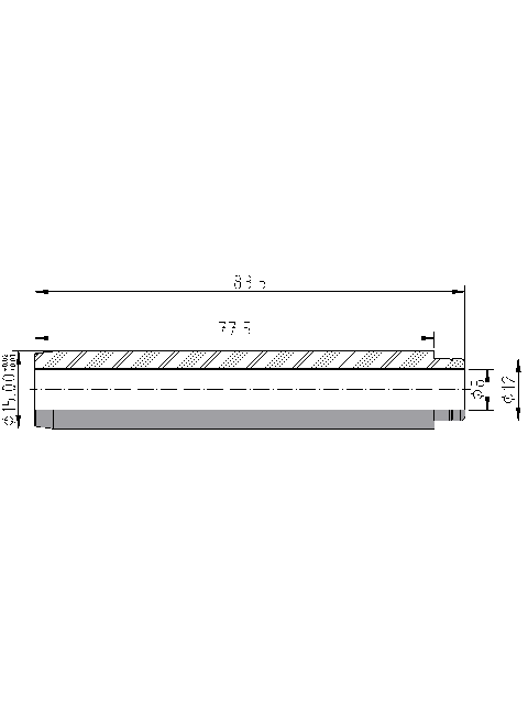 POL-PR-VV10Z Valve guides (8/15.00x83.50mm), id: 9108 - 2/2