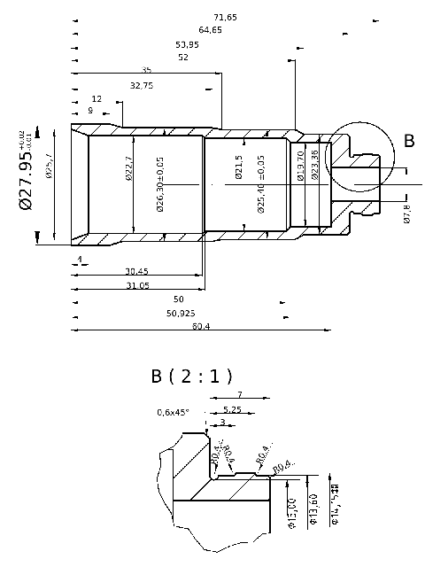 POL-OB-DAF01 Obsady wtryskiwaczy (27.95/7.8x72.00mm), id: 5579 - 2/2