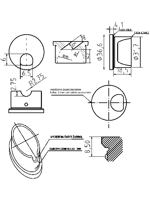 POL-KO-CI254NO Pre-combustion chambers (36.60/31.70x4.10mm), id: 3047 - 2/2