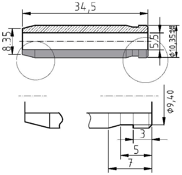 POL-PR-TO03Z Valve guides (5.5/10.35x34.5mm), id: 12055 - 2/2