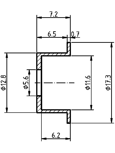 POL-PT-UN12 Podkładki termiczne (17.30/6.00x7.15mm), id: 11154 - 2/2