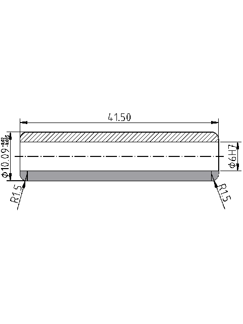 POL-PR-CI08Z Valve guides (6/10.09x41.50mm), id: 1077 - 2/2