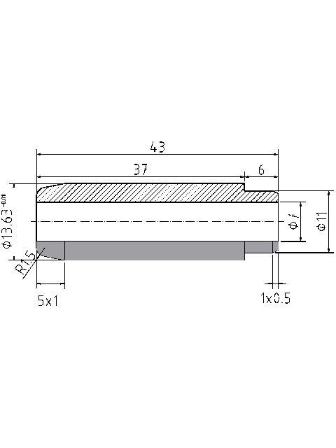 POL-PR-FO03 Valve guides (7/13.63x43mm), id: 972 - 2/2