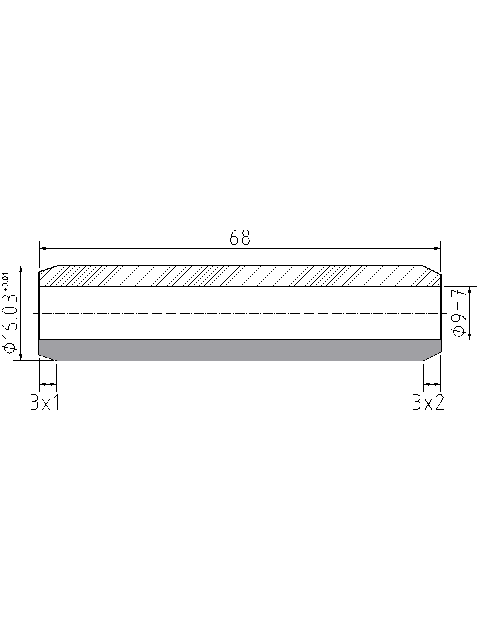 POL-PR-KO01 Valve guides (9/16.03x68mm), id: 974 - 2/2