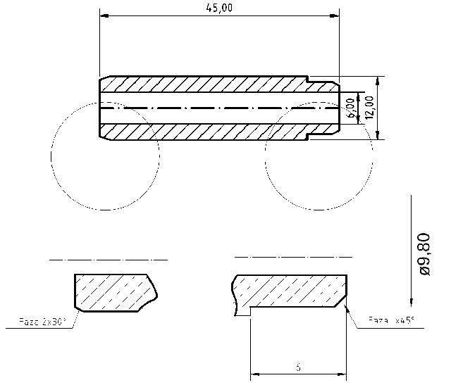 POL-PR-VV05Z Valve guides (6/12.00x45mm), id: 8076 - 2/2