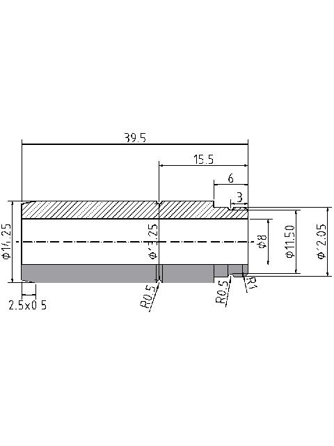 POL-PR-MER31Z Prowadnice zaworowe (8/14.25x39.5mm), id: 934 - 2/2