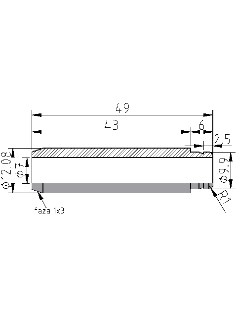 POL-PR-RN01 Valve guides (7/12.08x49mm), id: 10906 - 2/2