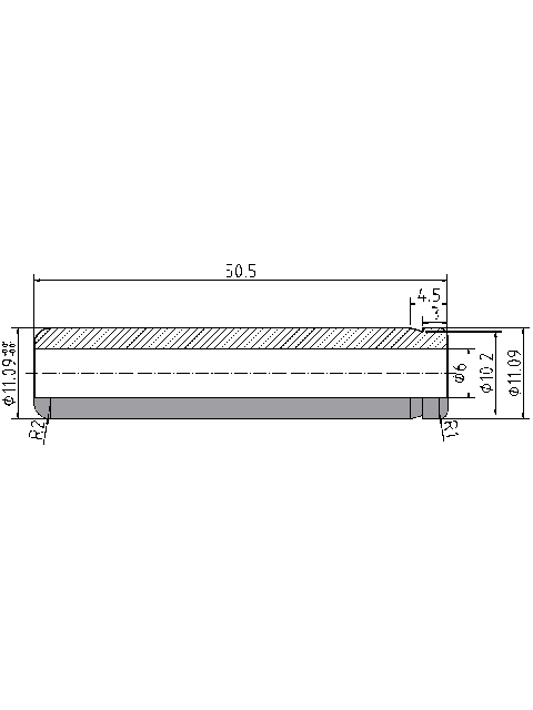 POL-PR-MI08Z Prowadnice zaworowe (6/11.09x50.5mm), id: 1036 - 2/2