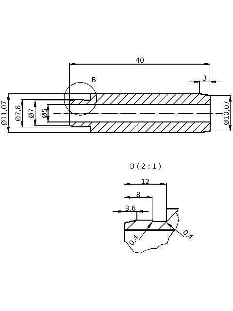 POL-PR-BM04 Valve guides (5/11.06x40mm), id: 7746 - 2/2