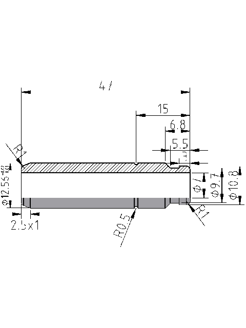 POL-PR-YM08Z Valve guides (7/12.56x47mm), id: 13276 - 2/2