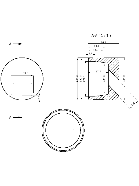 POL-KO-MI259NA Pre-combustion chambers (34.50/24.90x19.50mm), id: 3080 - 2/2