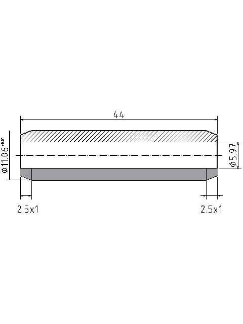POL-PR-CR01Z Valve guides (5.97/11.06x44mm), id: 2362 - 2/2