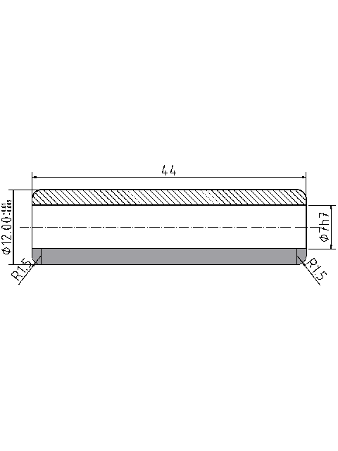 POL-PR-CR03Z Prowadnice zaworowe (7/12.00x44mm), id: 13825 - 1/1