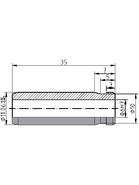 POL-PR-SU03 Valve guides (6/11.06x35mm), id: 8058 - 2/2