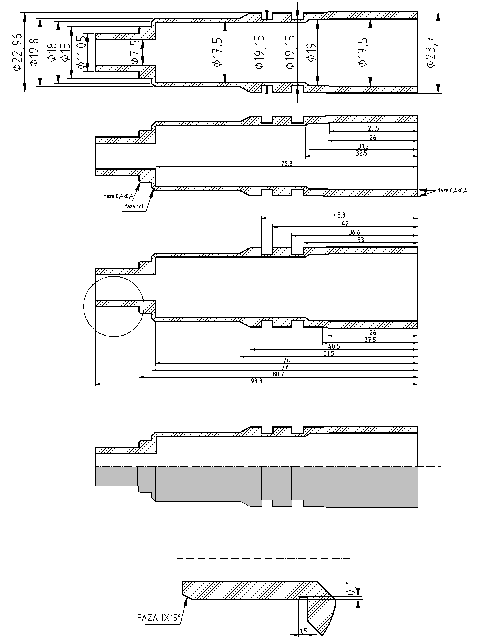 POL-OB-OP02 Obsady wtryskiwaczy (22.96/7.5x93.3mm), id: 3154 - 2/2