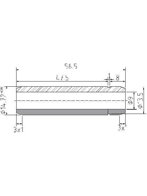 POL-PR-FO02 Valve guides (9/14.72x56.50mm), id: 969 - 2/2