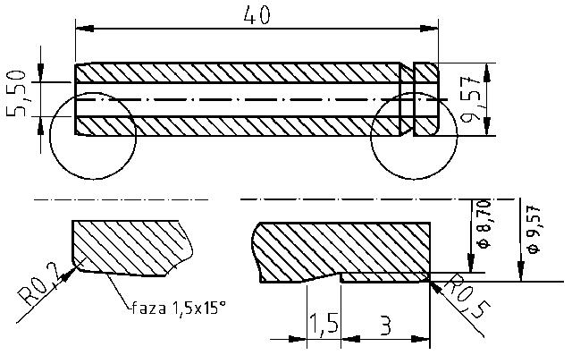 POL-PR-NI01 Valve guides (5.5/9.57x40mm), id: 10363 - 2/2