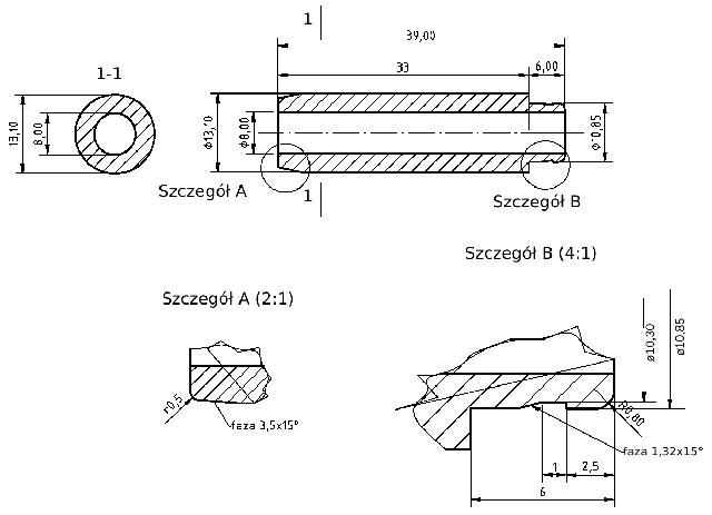 POL-PR-RN18M Valve guides (8/13.10x39mm), id: 8062 - 2/2