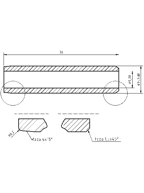 POL-PR-UR07 Valve guides (9/15.15x70mm), id: 991 - 2/2